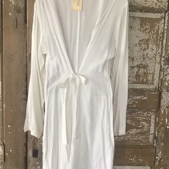 NWT Holy Clothing TIMANDRA MIDI DRESS XL/1X  WHITE Embroidered Boho Gown - Picture 5 of 11